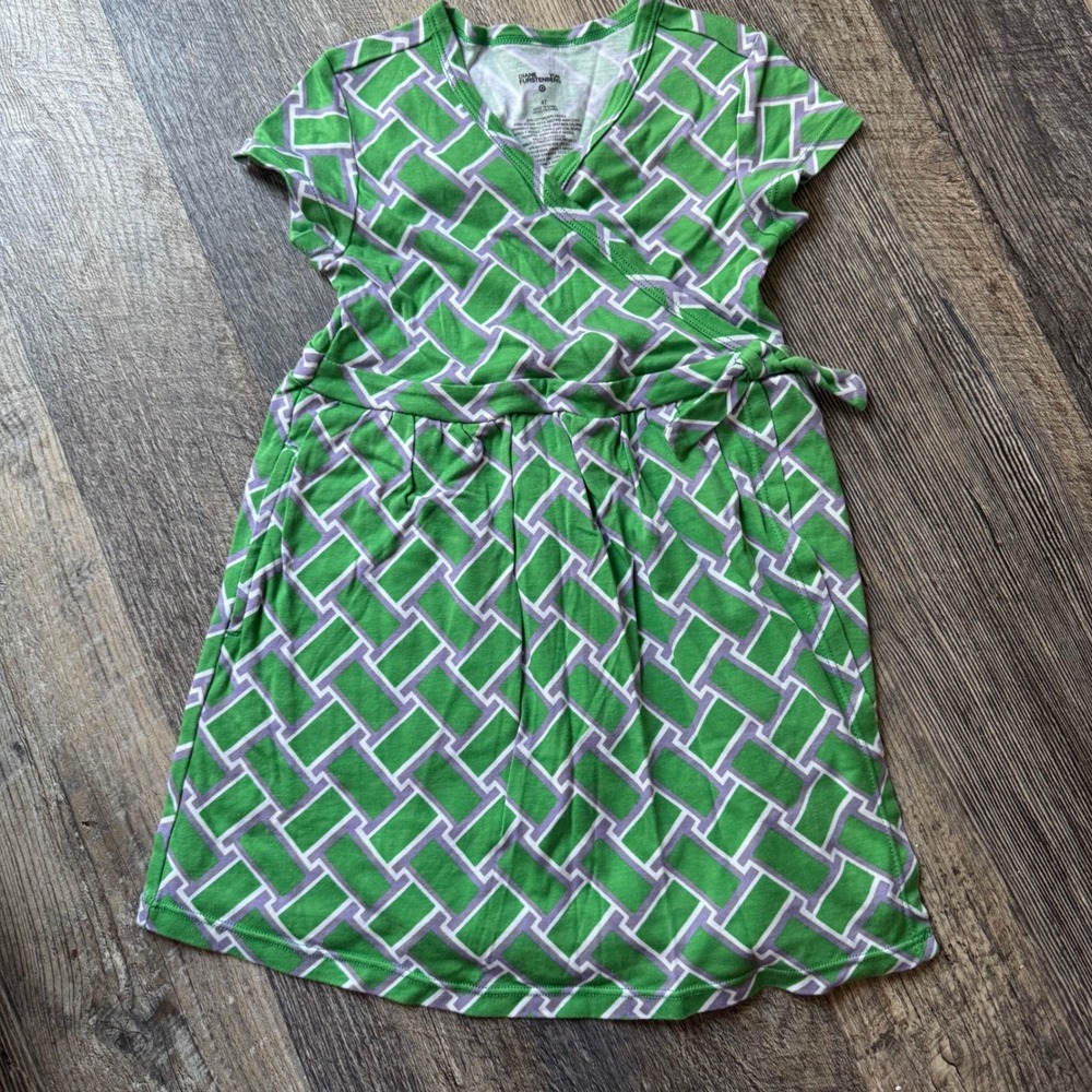 DVF Diane Von Furstenburg Target Green dress 4T A27‎